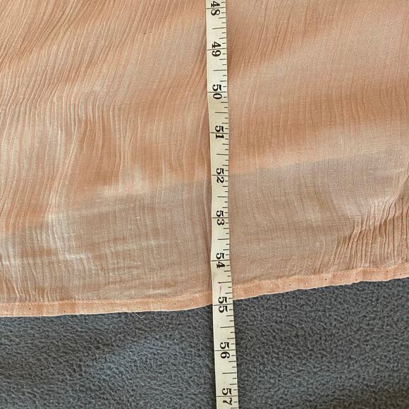 Vtg 90s NOS American Angel Romantic Boho Rose Floral Crinkle Rayon Maxi Dress L - Picture 13 of 16